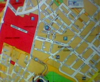 A map of the centre when we got lost