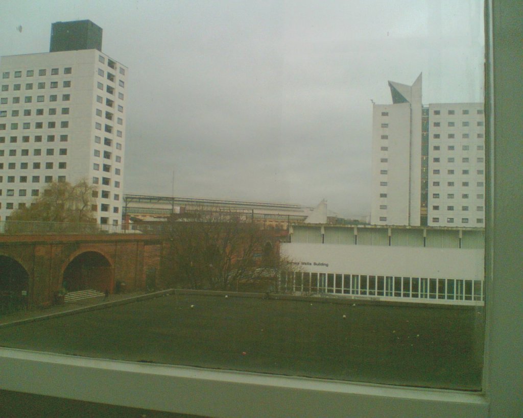 Tall towers and the train station
